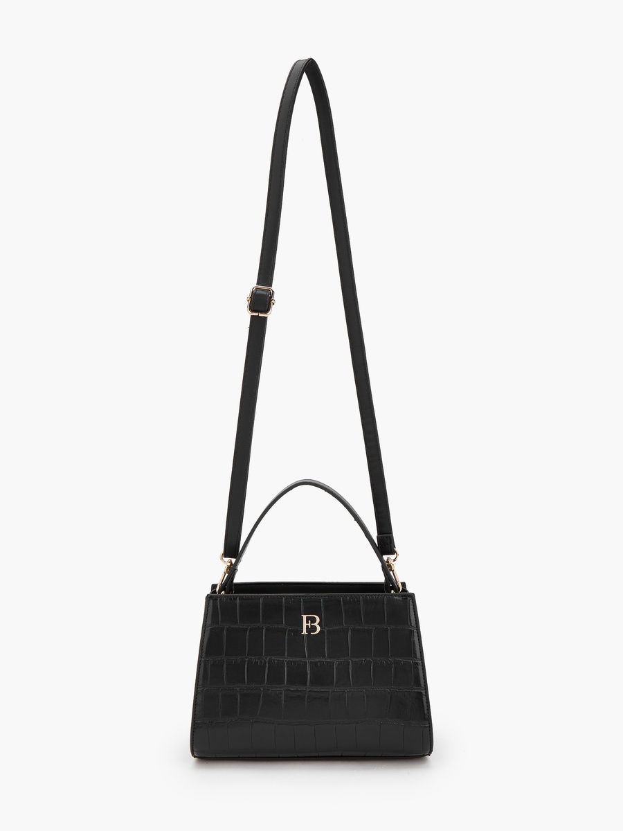 Textured Shoulder Bag with Detachable Strap
