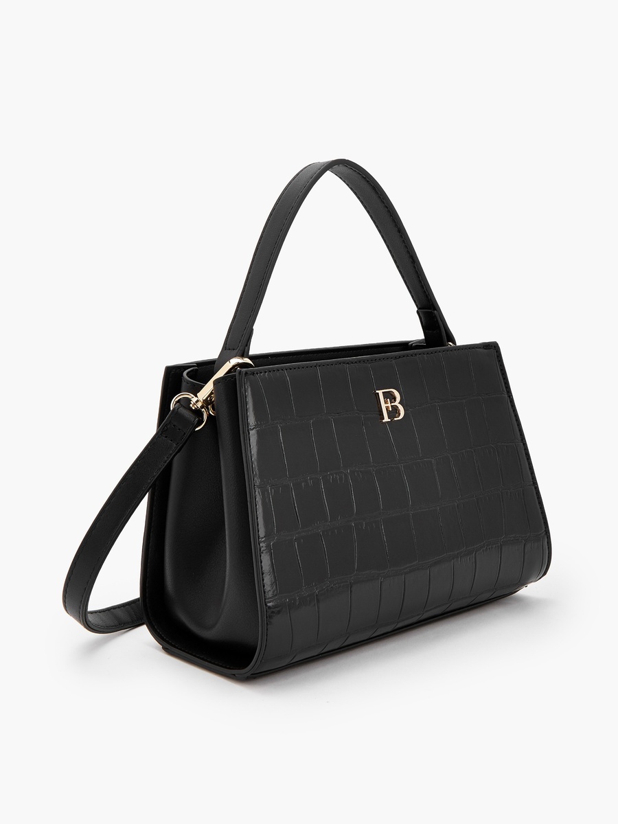 Textured Shoulder Bag with Detachable Strap