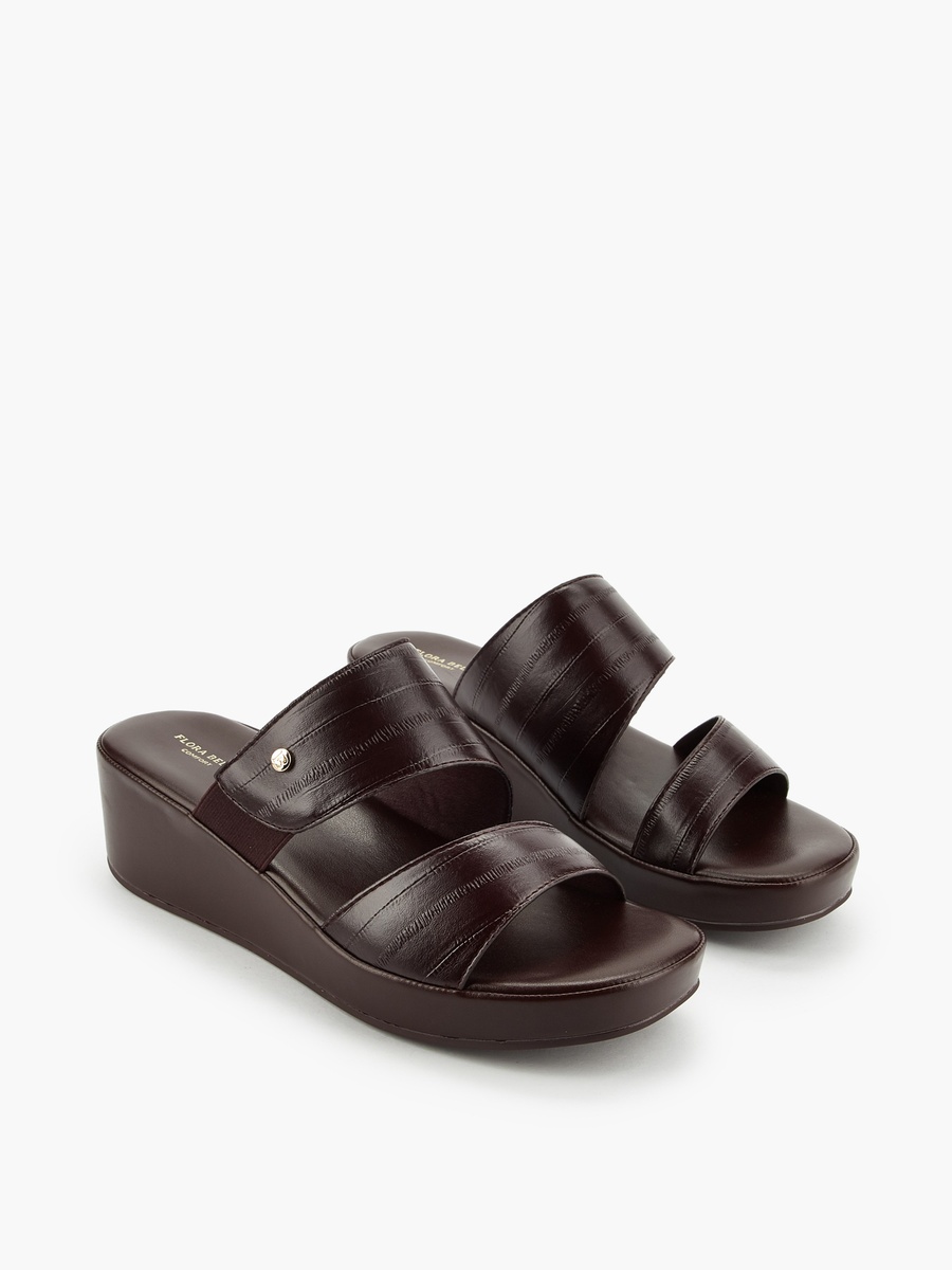 Women Textured Wedge Heel Sandals