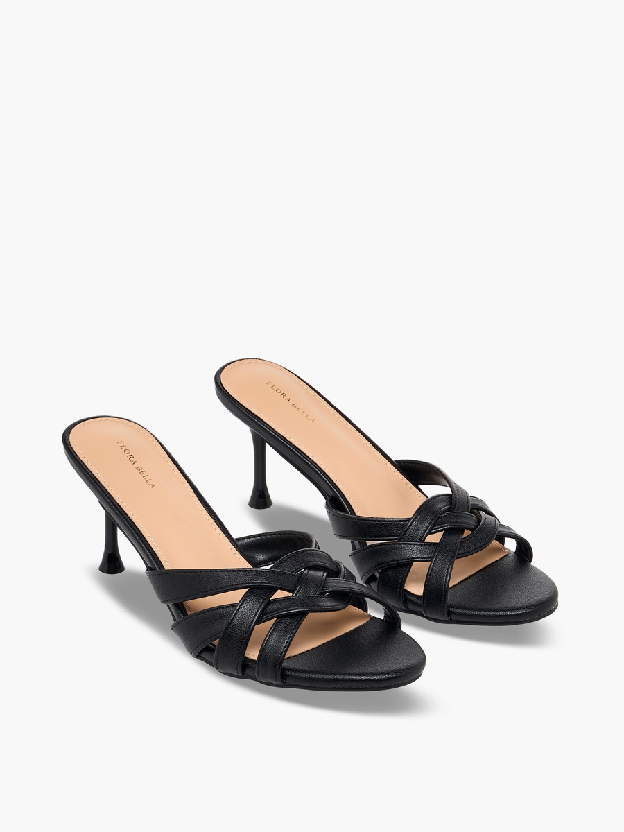 Women Flared Heel Slip-On Sandals