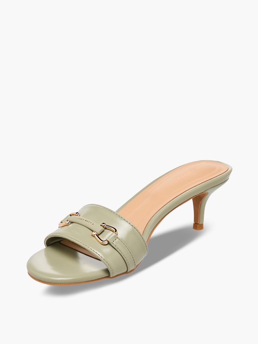 Women Cone Heel Slip-On Sandals