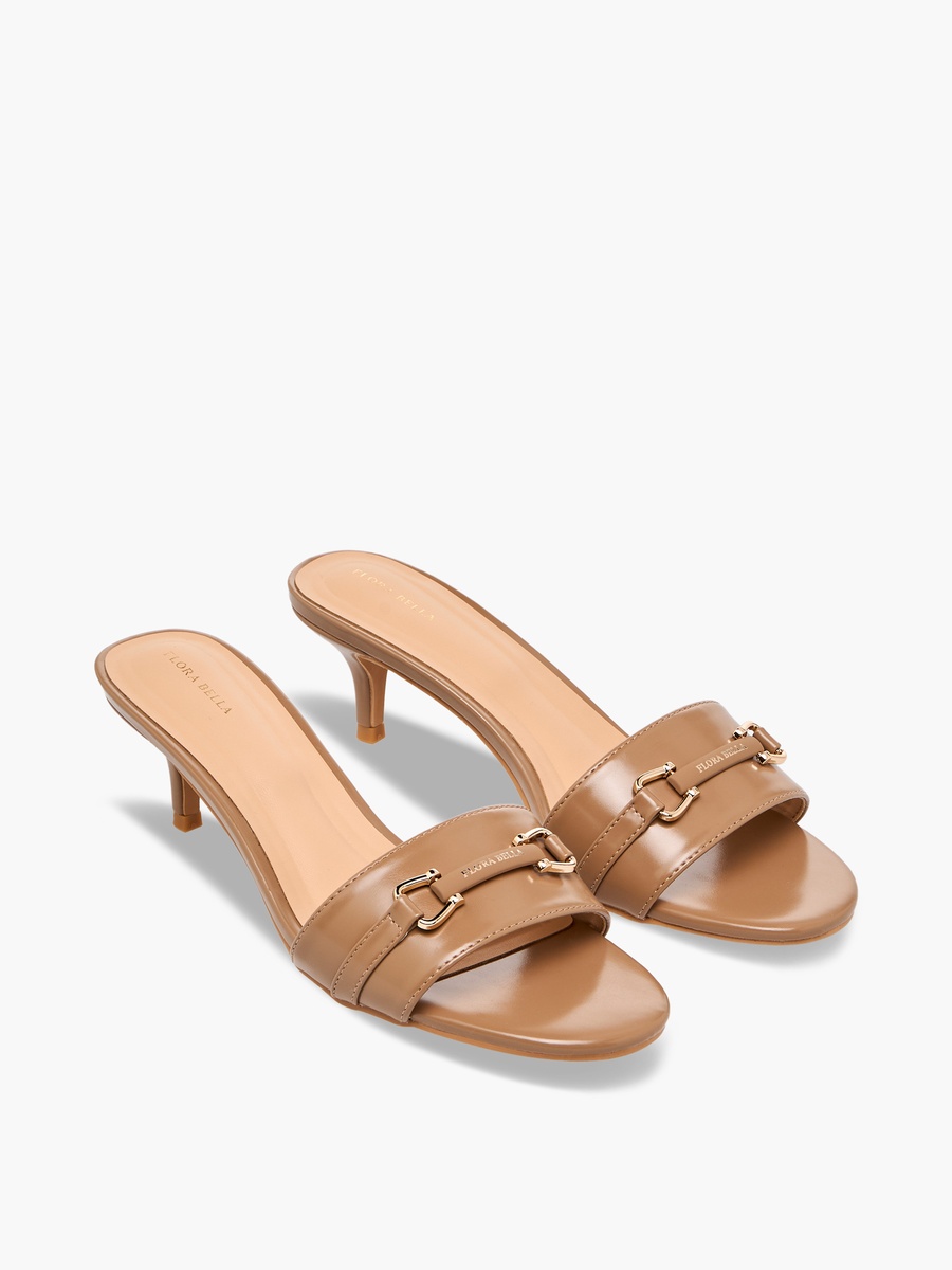 Women Cone Heel Slip-On Sandals