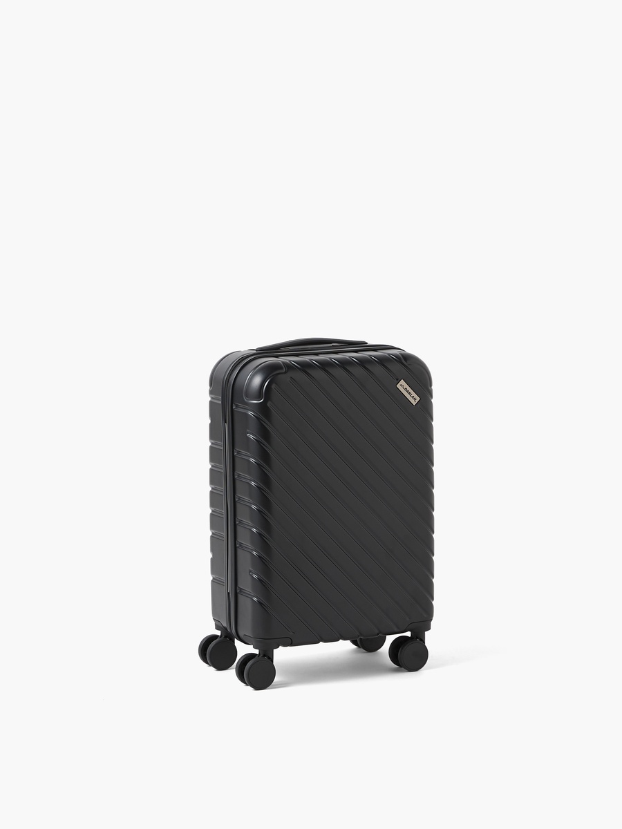 Textured Hardcase Luggage Trolley with Retractable Handle