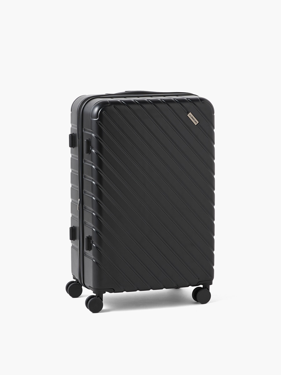 Textured Hardcase Luggage Trolley with Retractable Handle