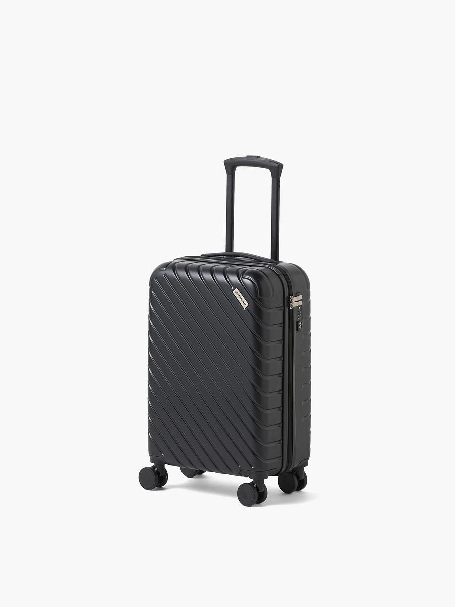 Textured Hardcase Luggage Trolley with Retractable Handle