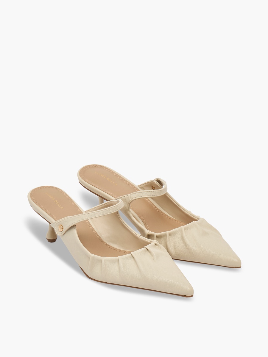 Women Pleated Pointed Toe Shoes