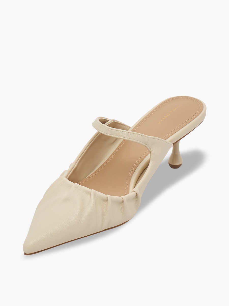 Women Pleated Pointed Toe Shoes