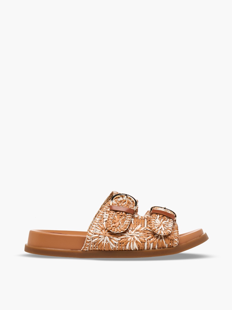 Women Woven Textured Slip-On Sandals
