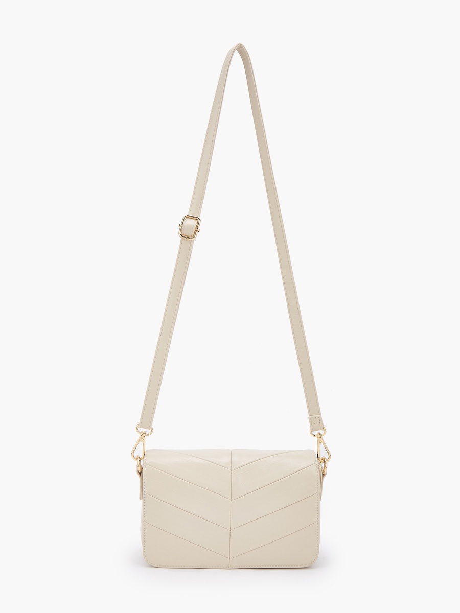 Textured Crossbody Bag with Adjustable Strap