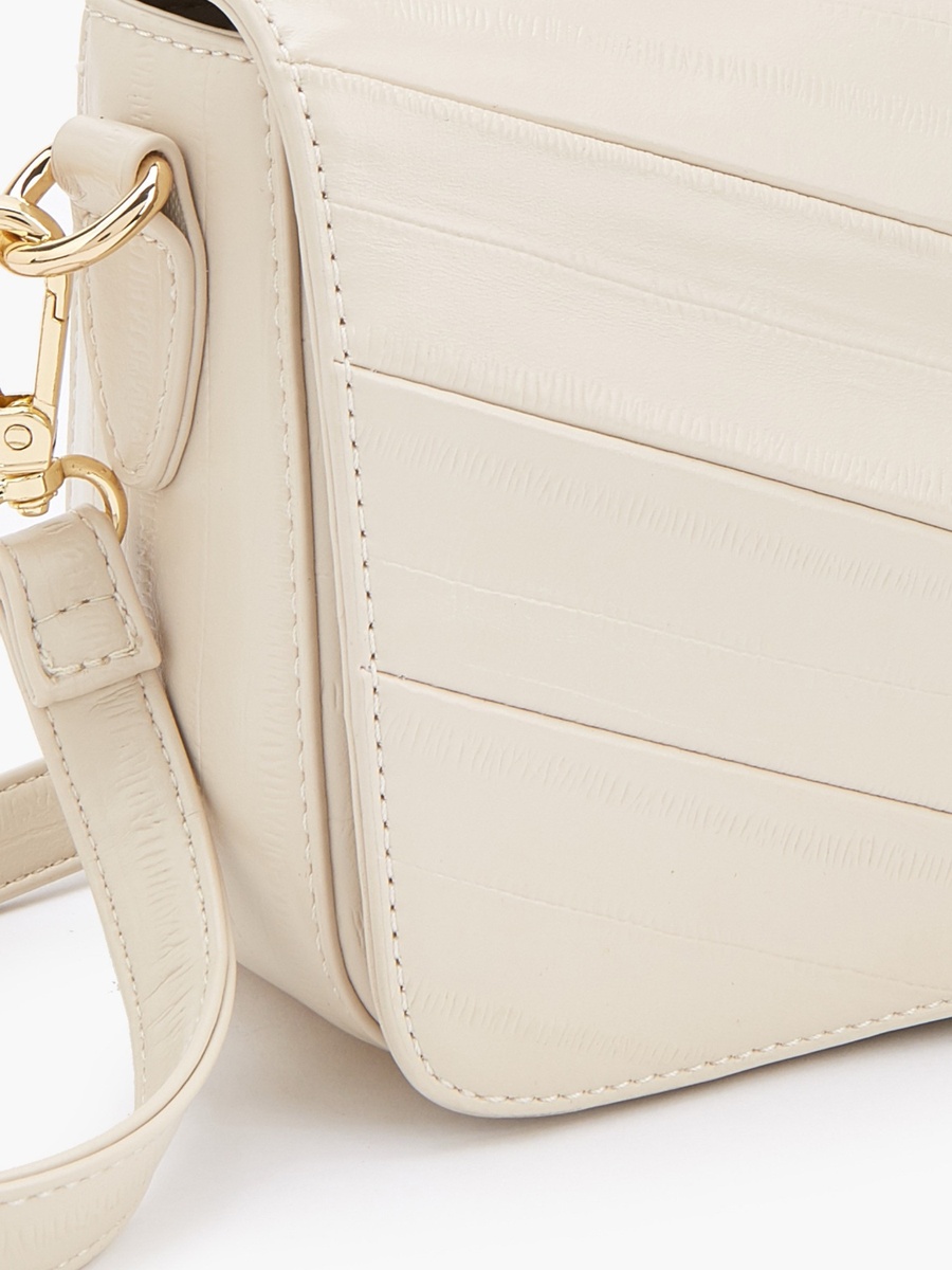 Textured Crossbody Bag with Adjustable Strap