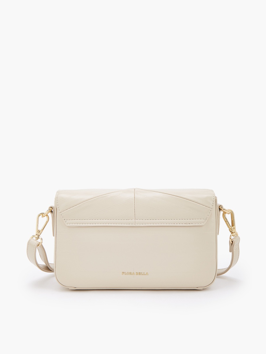 Textured Crossbody Bag with Adjustable Strap