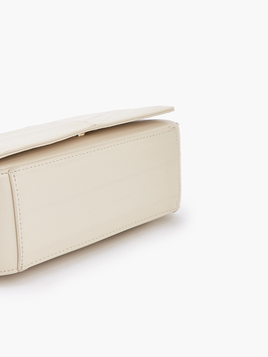 Textured Crossbody Bag with Adjustable Strap