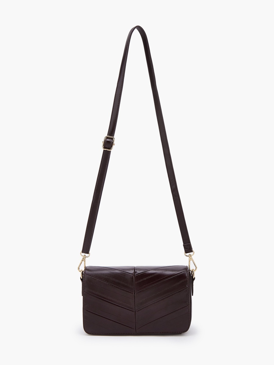 Textured Crossbody Bag with Adjustable Strap