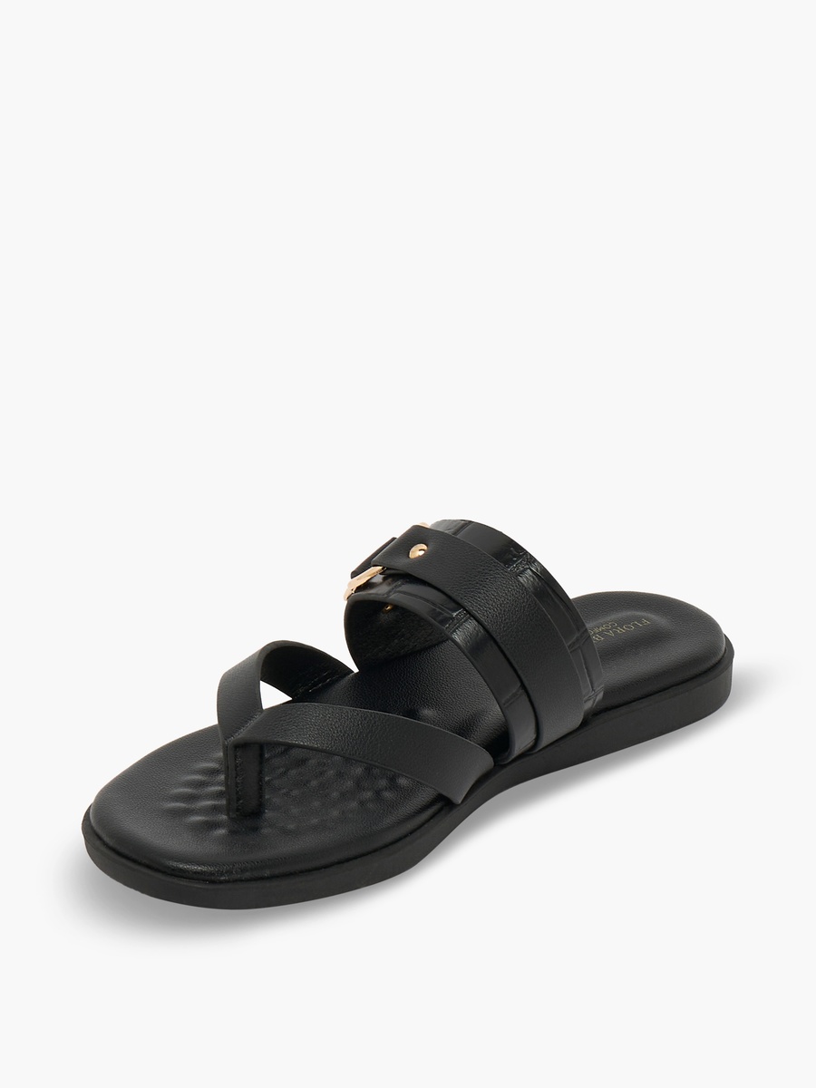 Women Buckle Accent Sandals
