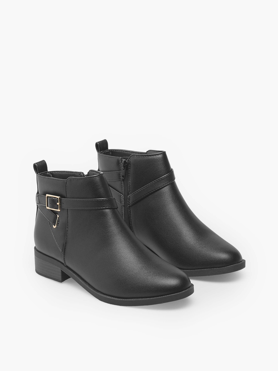 Women Zip Closure Ankle Boots