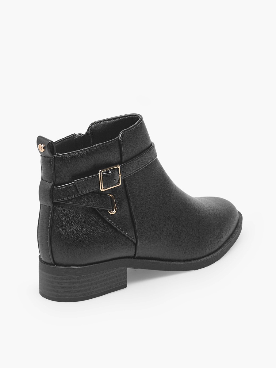 Women Zip Closure Ankle Boots