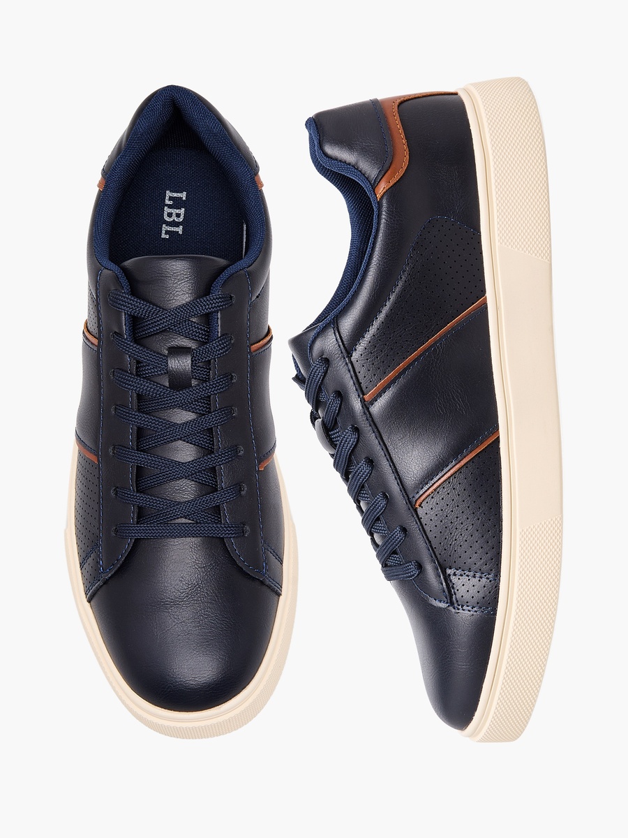 Men Lace-Up Ankle Sneakers