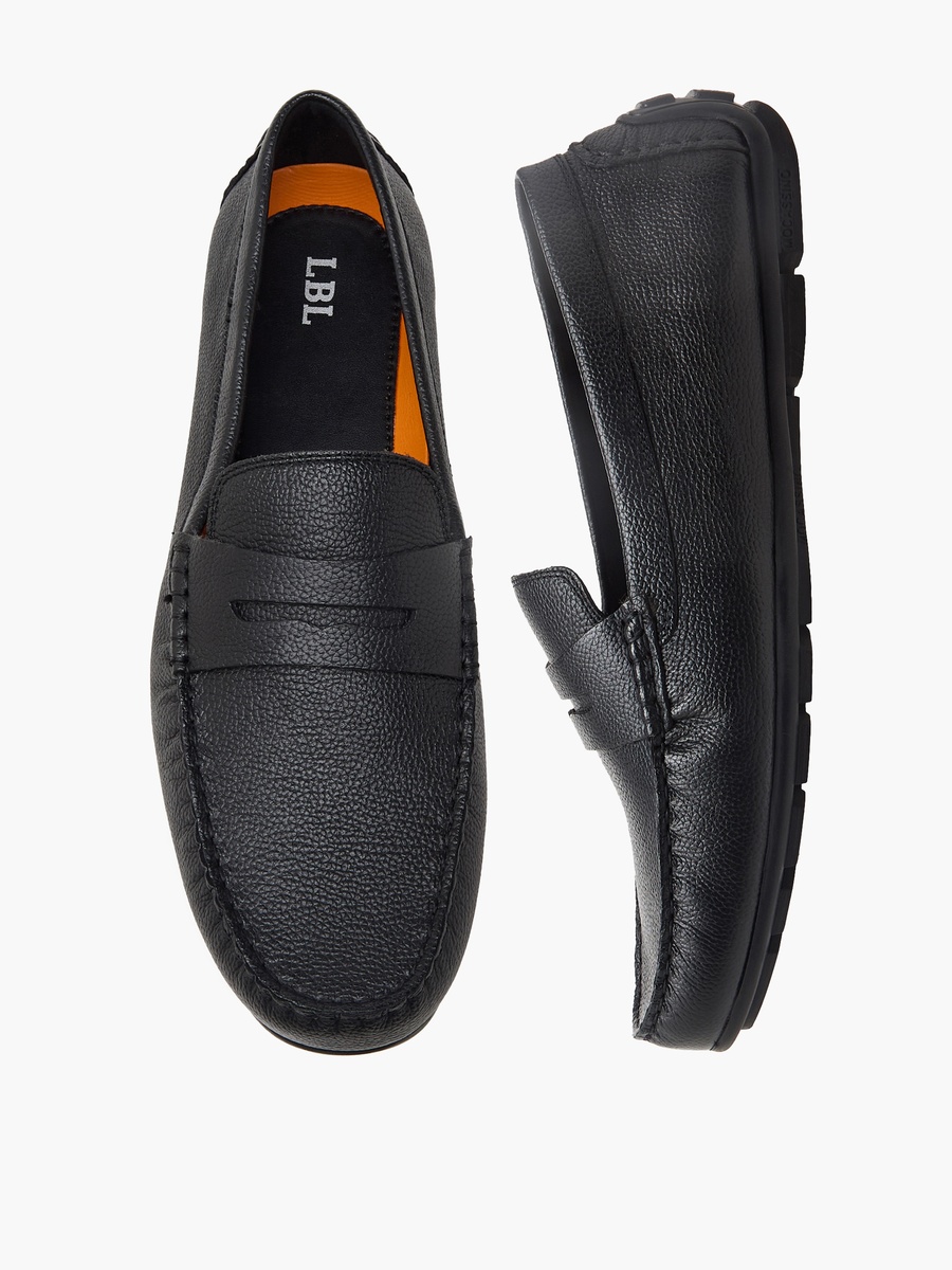 Men Leather Slip-On Moccasins