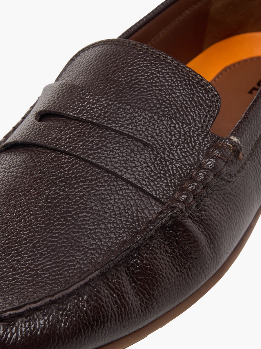 Men Leather Slip-On Moccasins