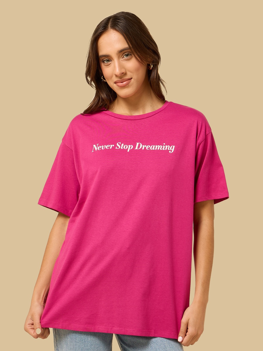 Slogan Print T-Shirt
