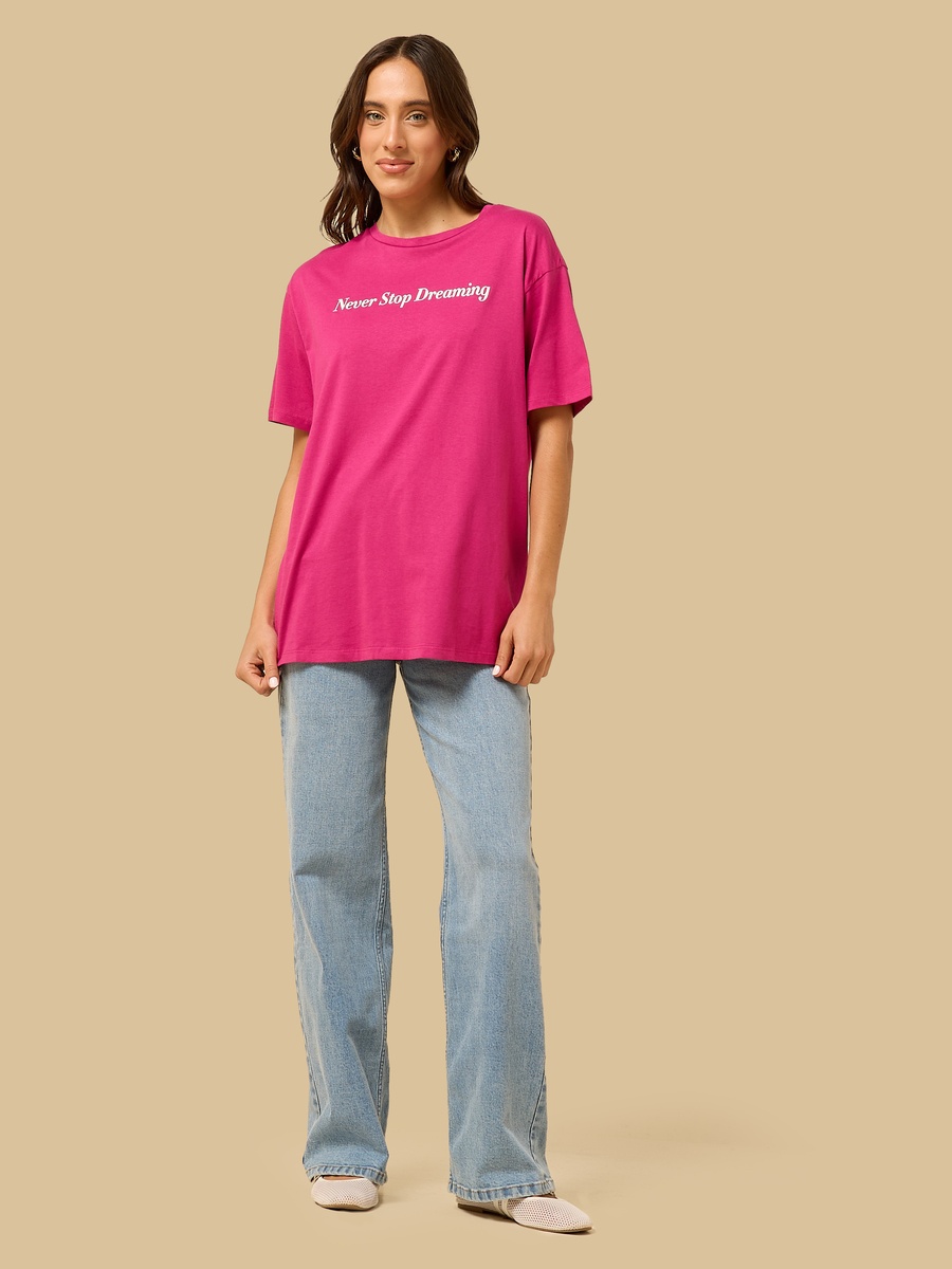 Slogan Print T-Shirt