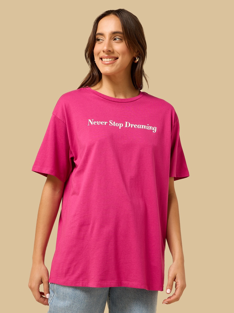 Slogan Print T-Shirt