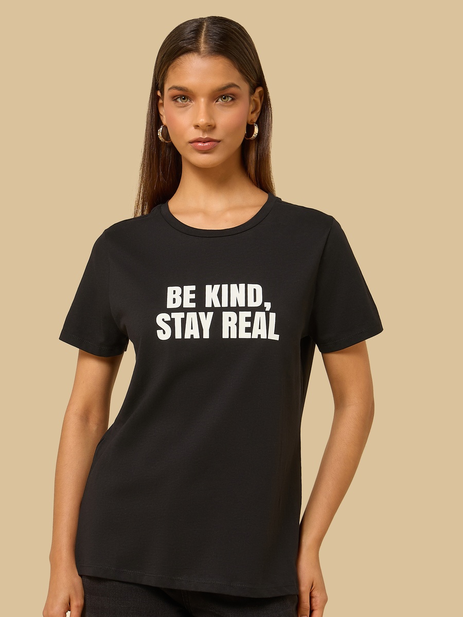 Slogan Print T-Shirt
