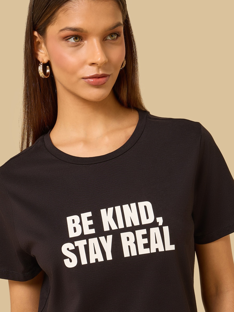 Slogan Print T-Shirt