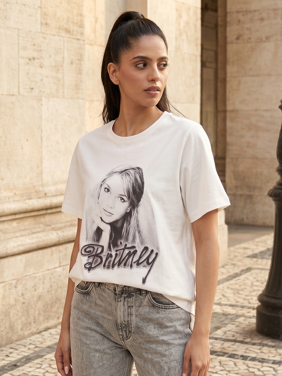 Britney Spears Print T-Shirt