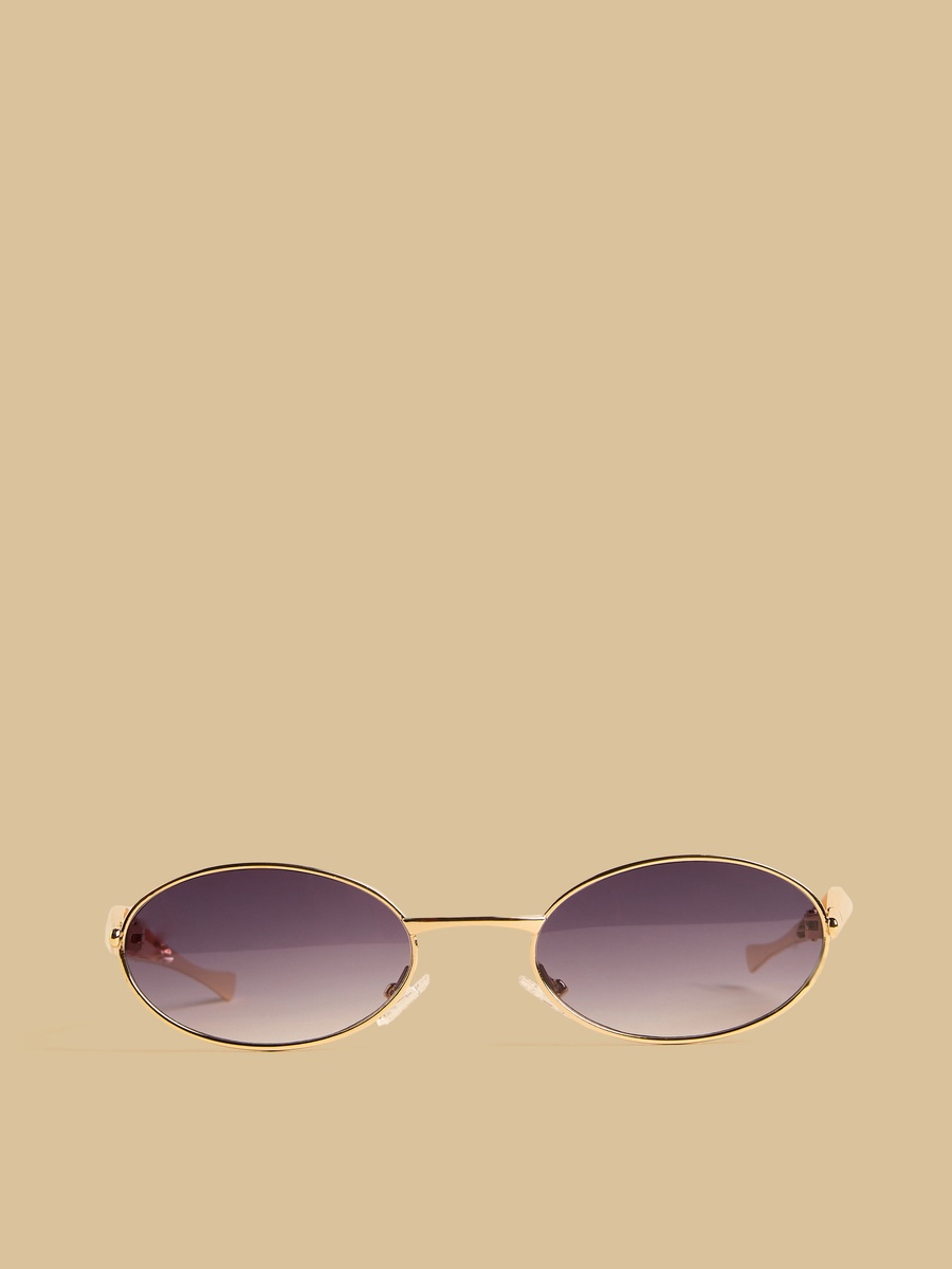 Metallic Sunglasses with Nose Pads