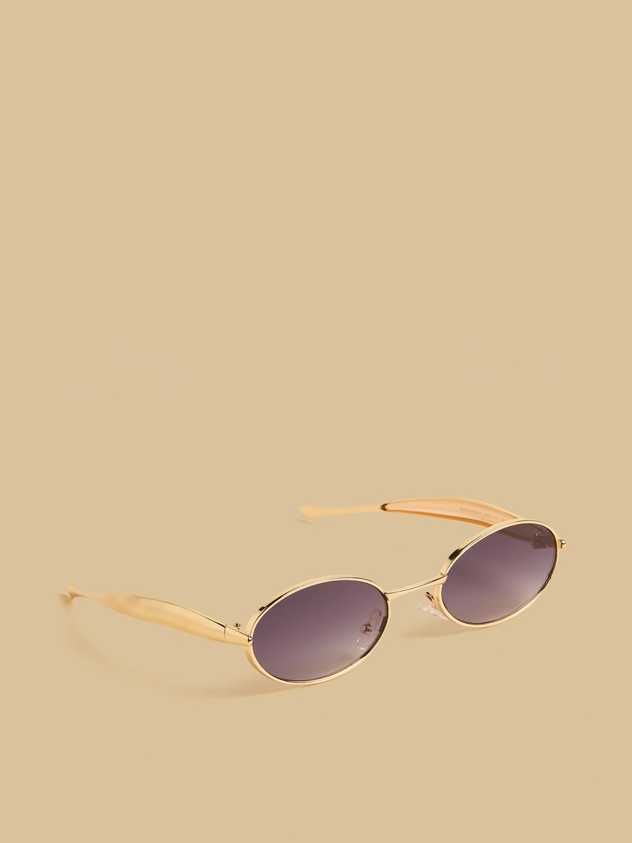 Metallic Sunglasses with Nose Pads