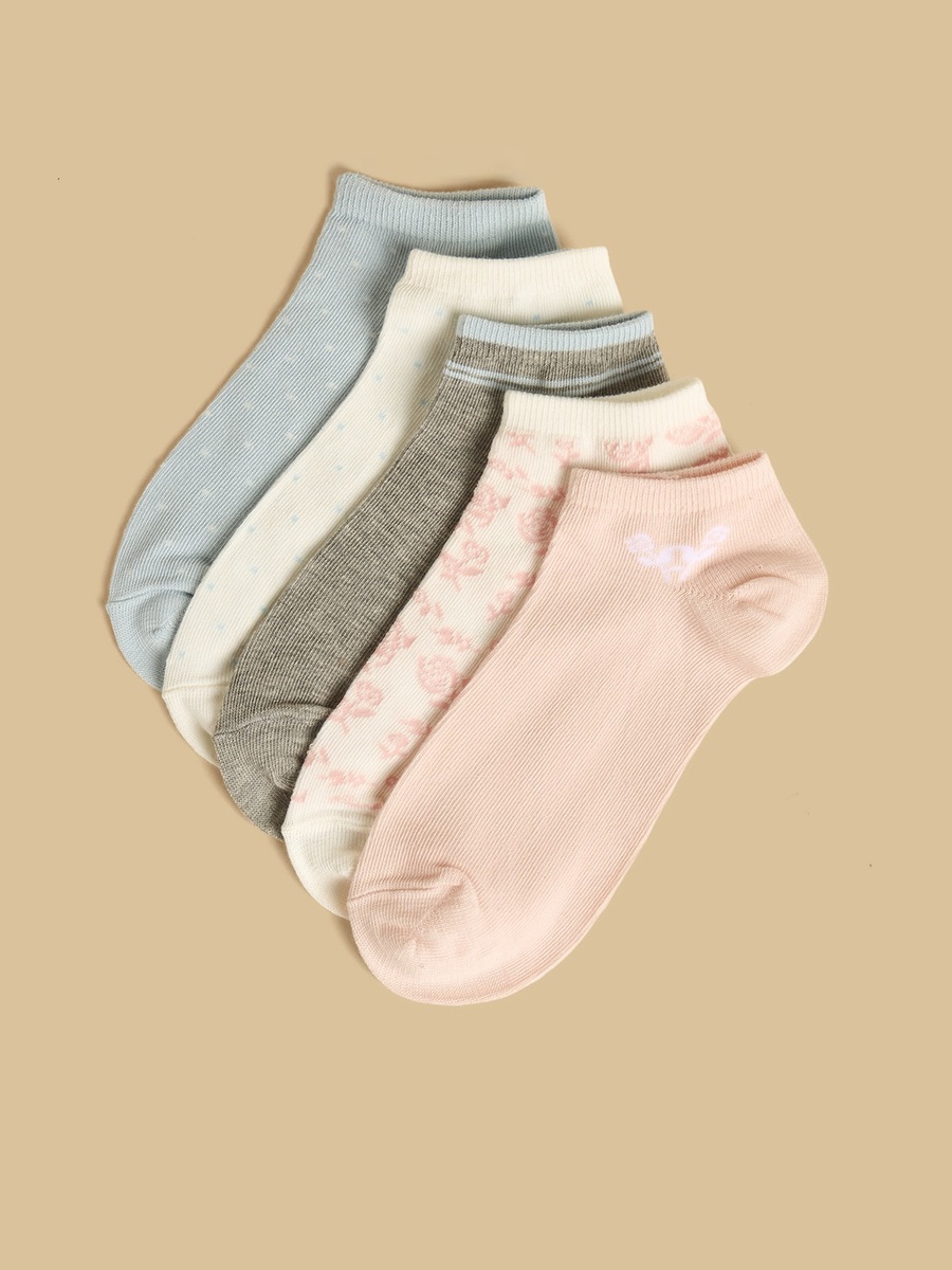 Pack of 5 - Assorted Ankle Length Socks