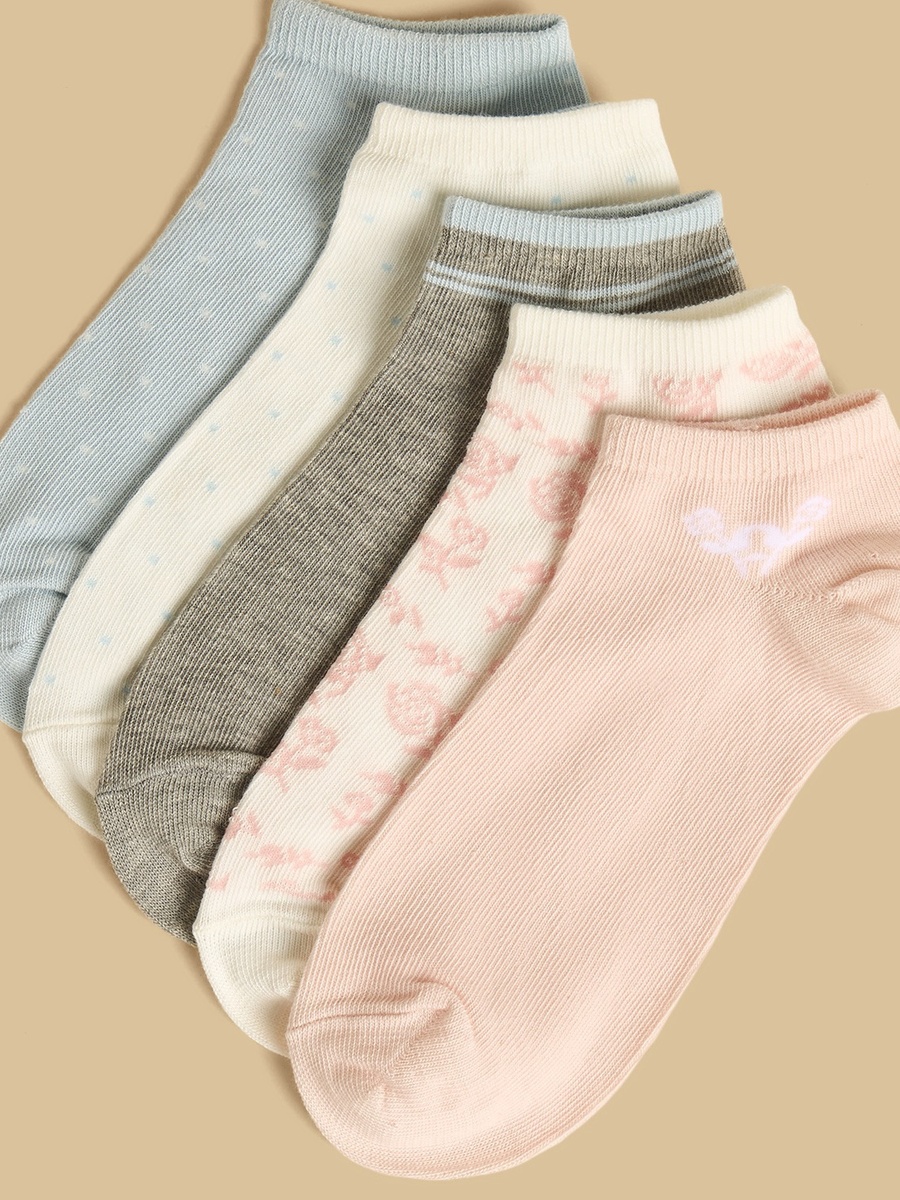 Pack of 5 - Assorted Ankle Length Socks