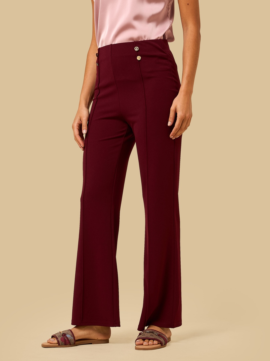Centre Seam Flared Leg Pants