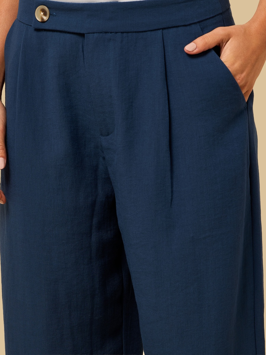 Mid-Rise Wide Leg Pants