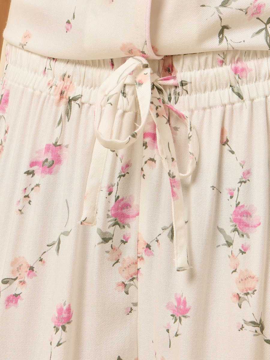 Floral Print Viscose Pyjama Set