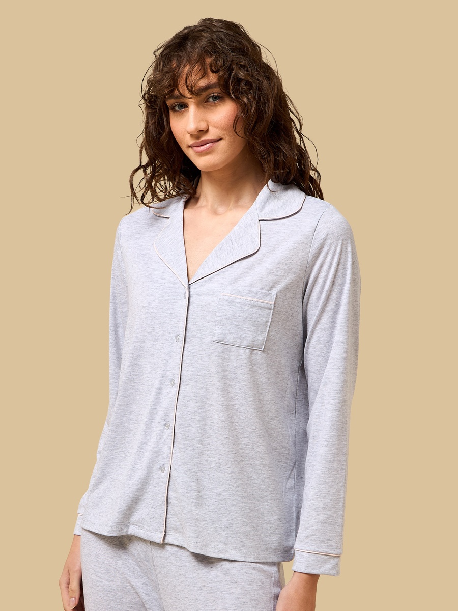 Plain Viscose Jersey Pyjama Set