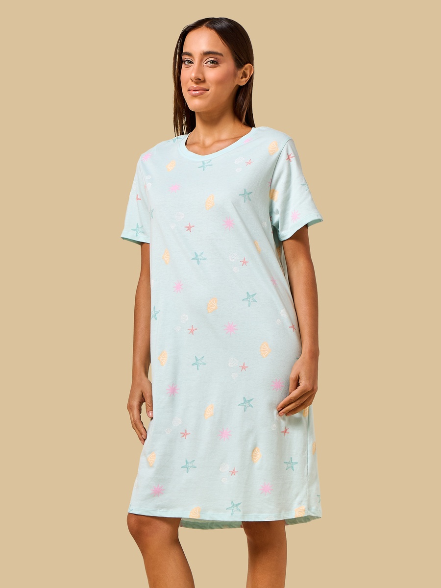 Seashell Print Sleepshirt