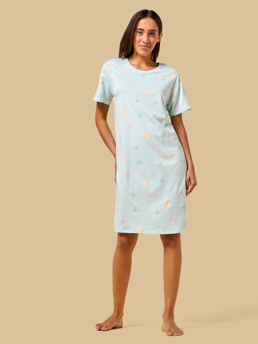 Seashell Print Sleepshirt