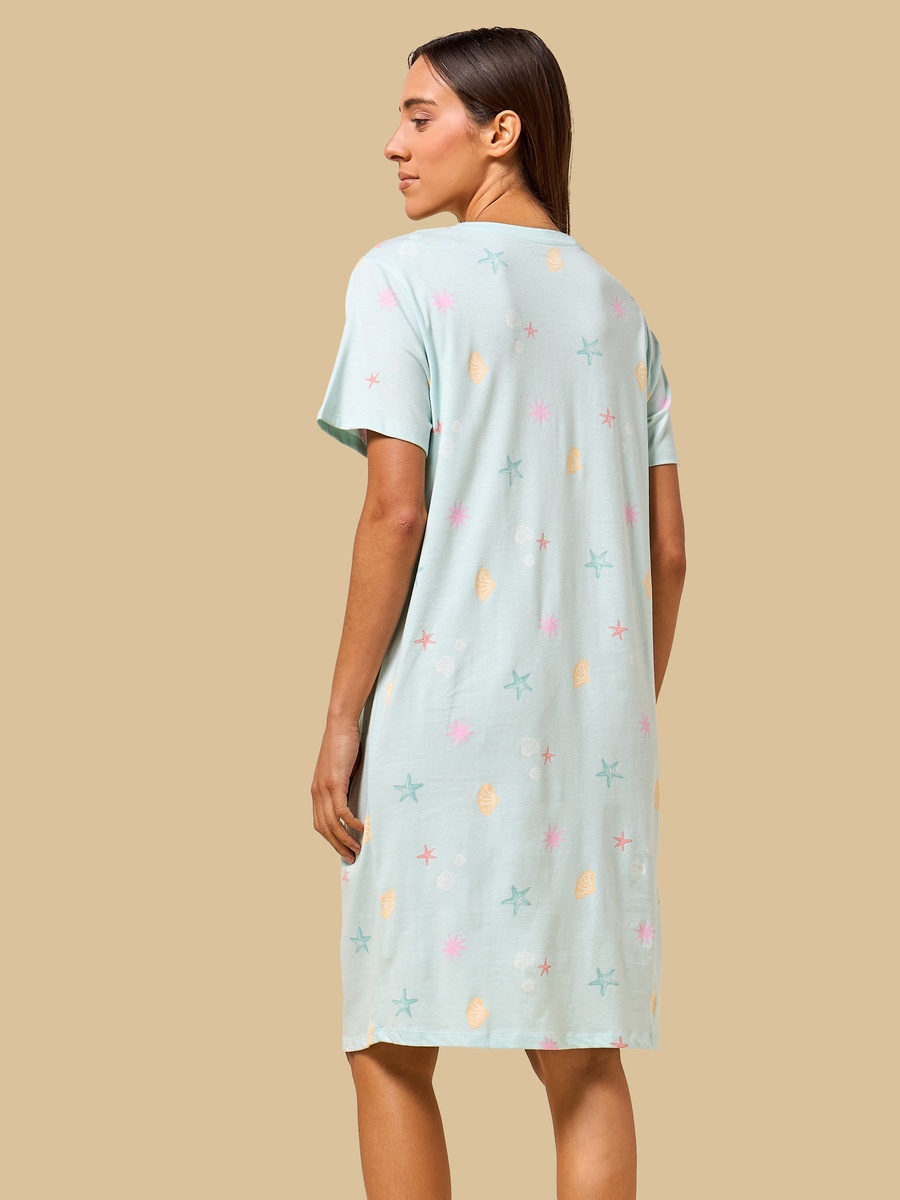 Seashell Print Sleepshirt