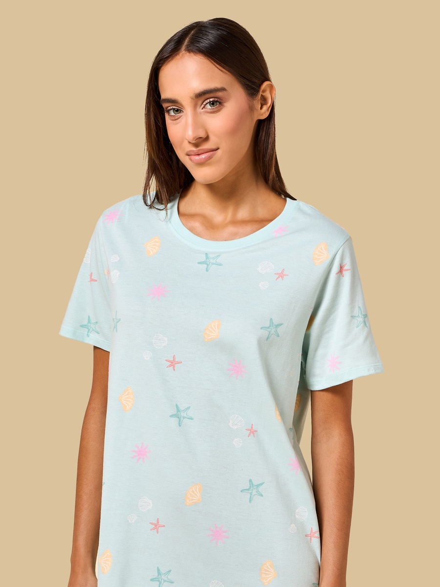 Seashell Print Sleepshirt