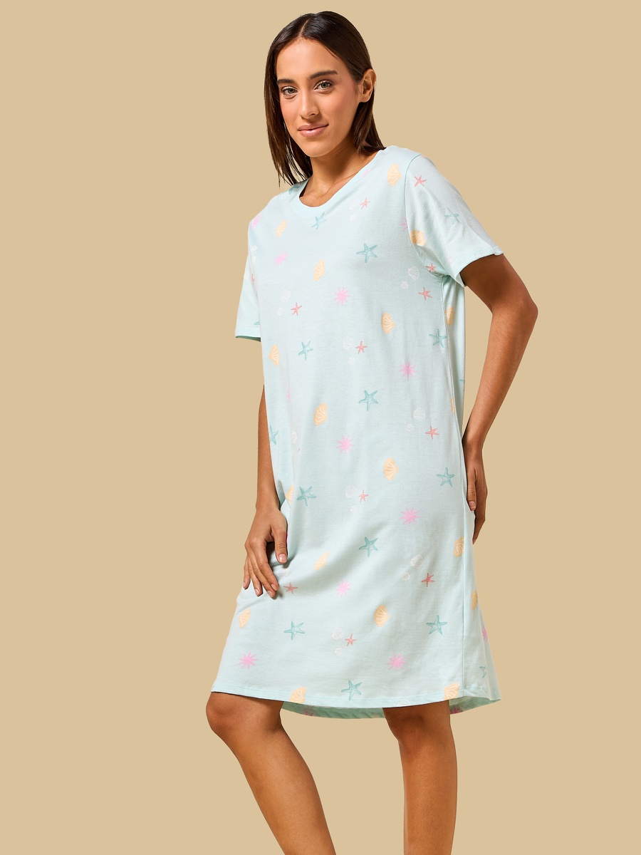 Seashell Print Sleepshirt