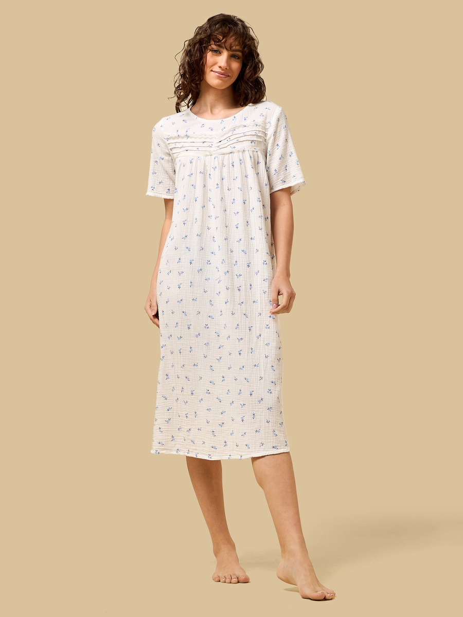 Floral Print Night Dress