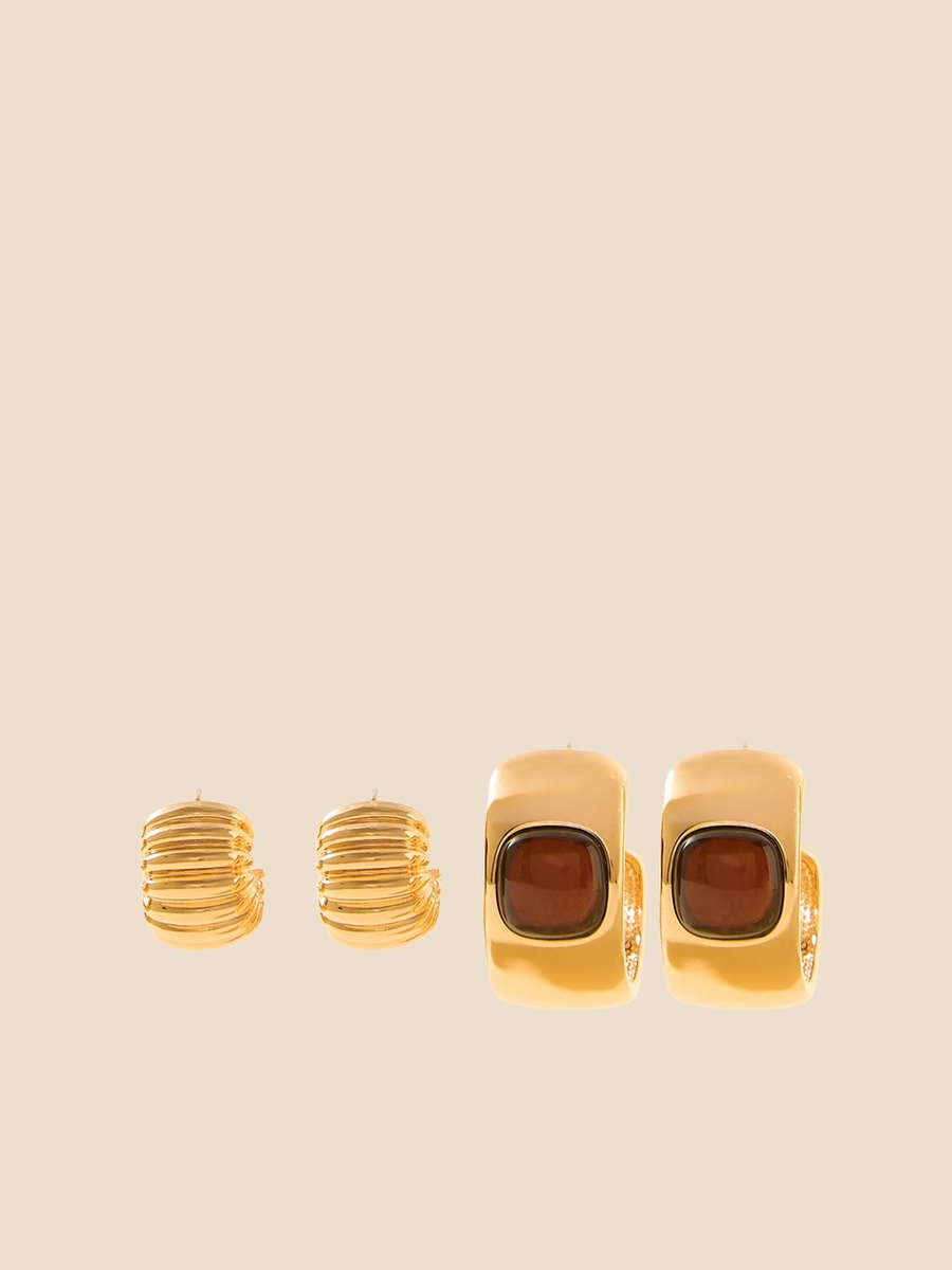 Pack of 2 - Assorted Hoop Earrings