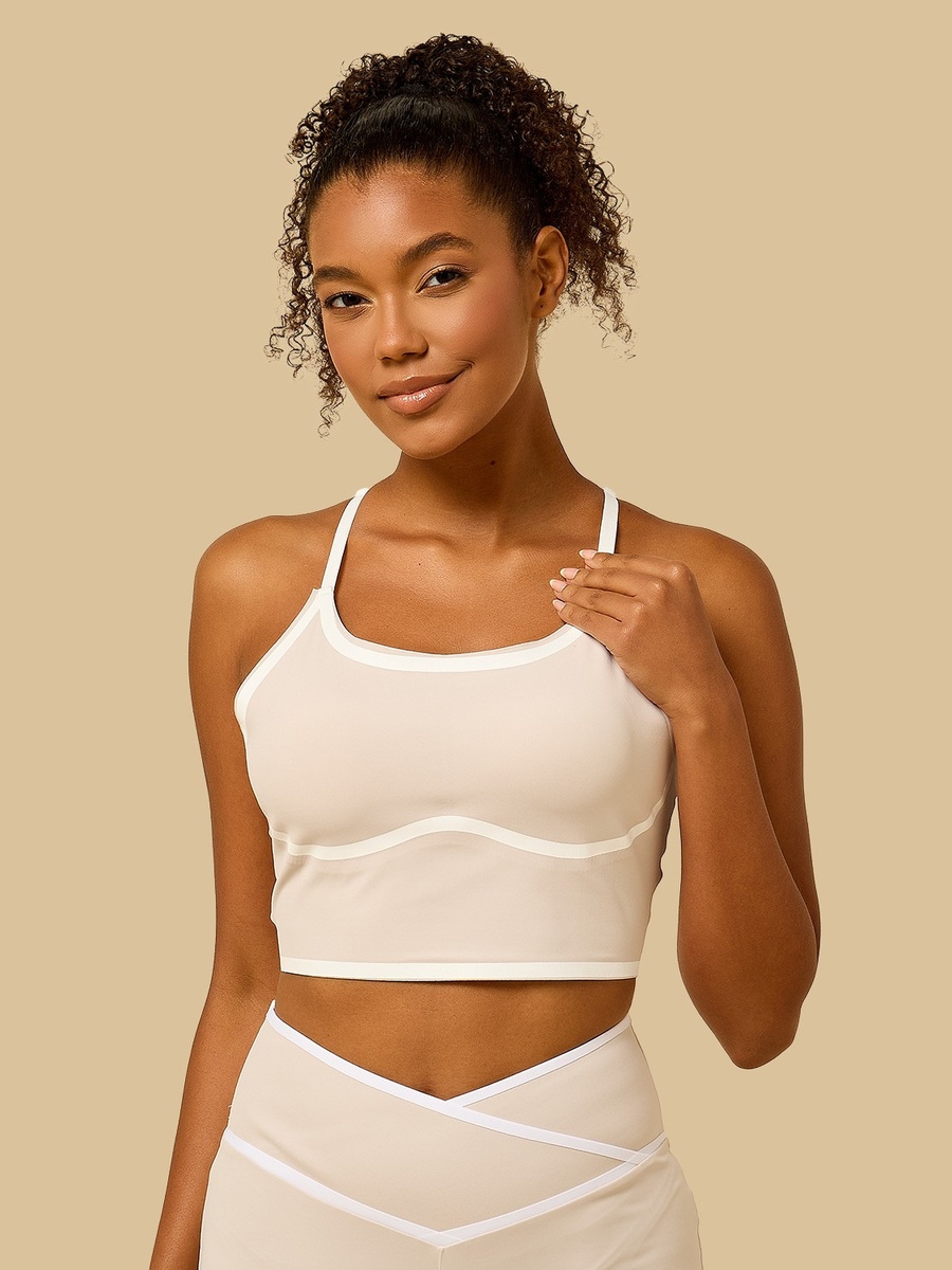 Tape Detail Compression Bra