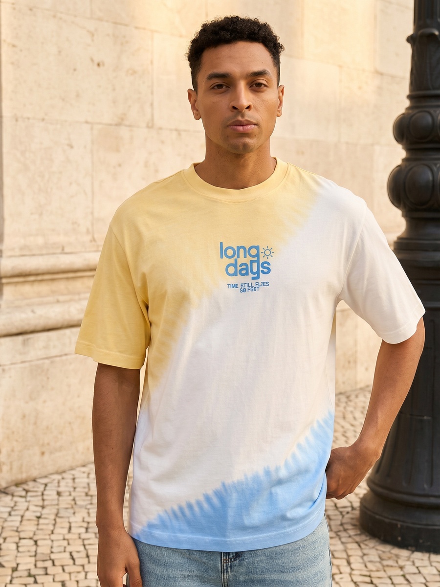 Slogan Print Relaxed Fit T-Shirt