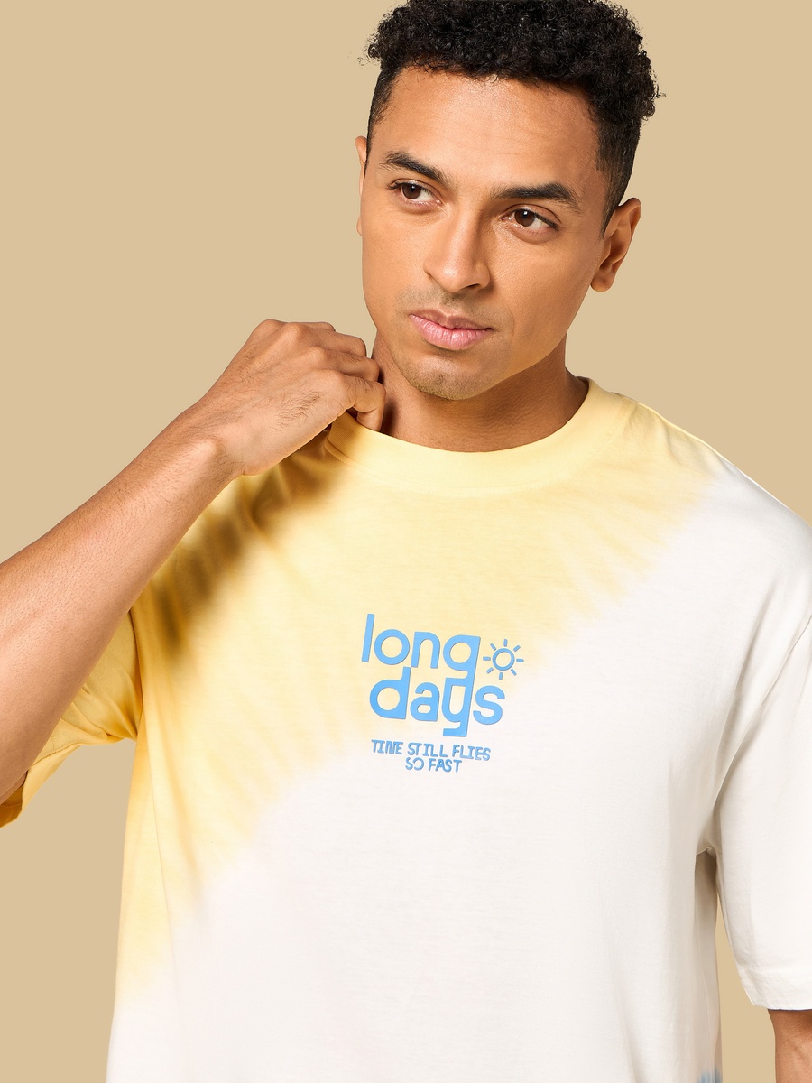 Slogan Print Relaxed Fit T-Shirt