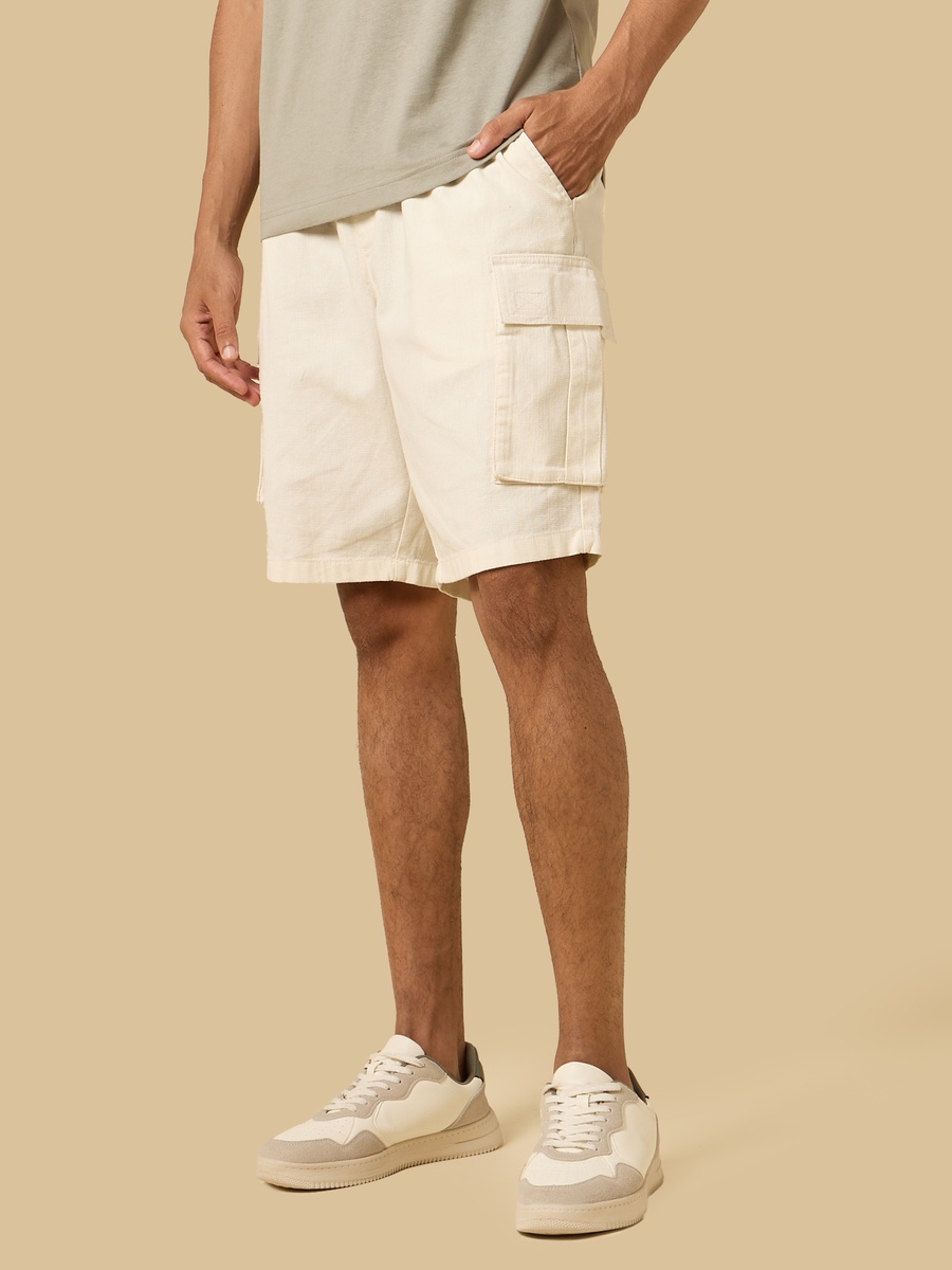 Textured Cargo Shorts