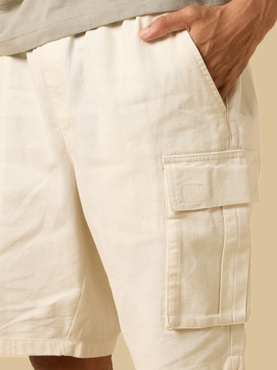 Textured Cargo Shorts
