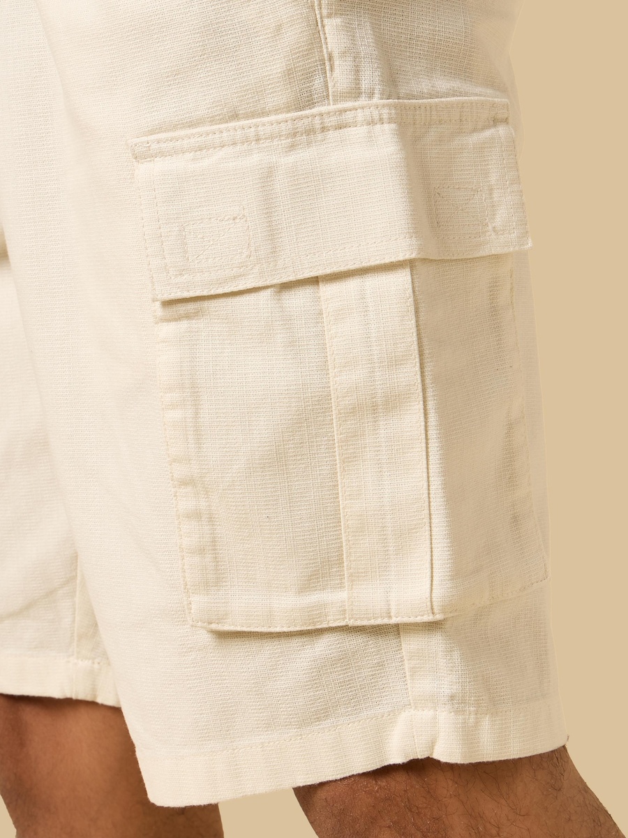 Textured Cargo Shorts